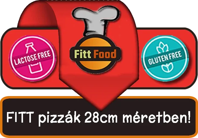 Fitt pizzák 28 cm-es méretben: laktóz- és gluténmentesen