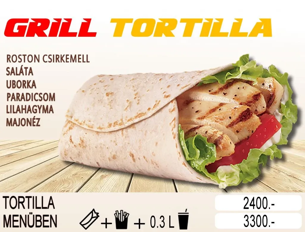Grill tortilla