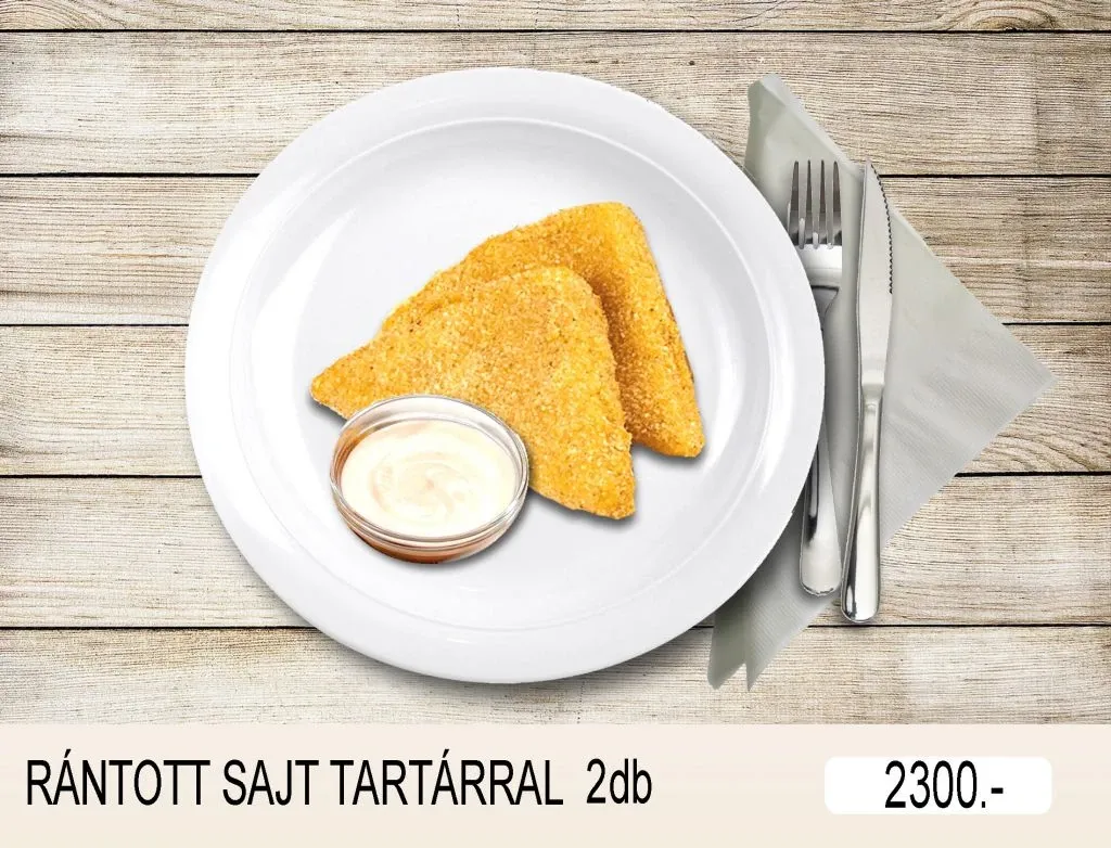 Rántott sajt tartárral